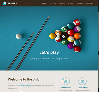 Billiards Wordpress